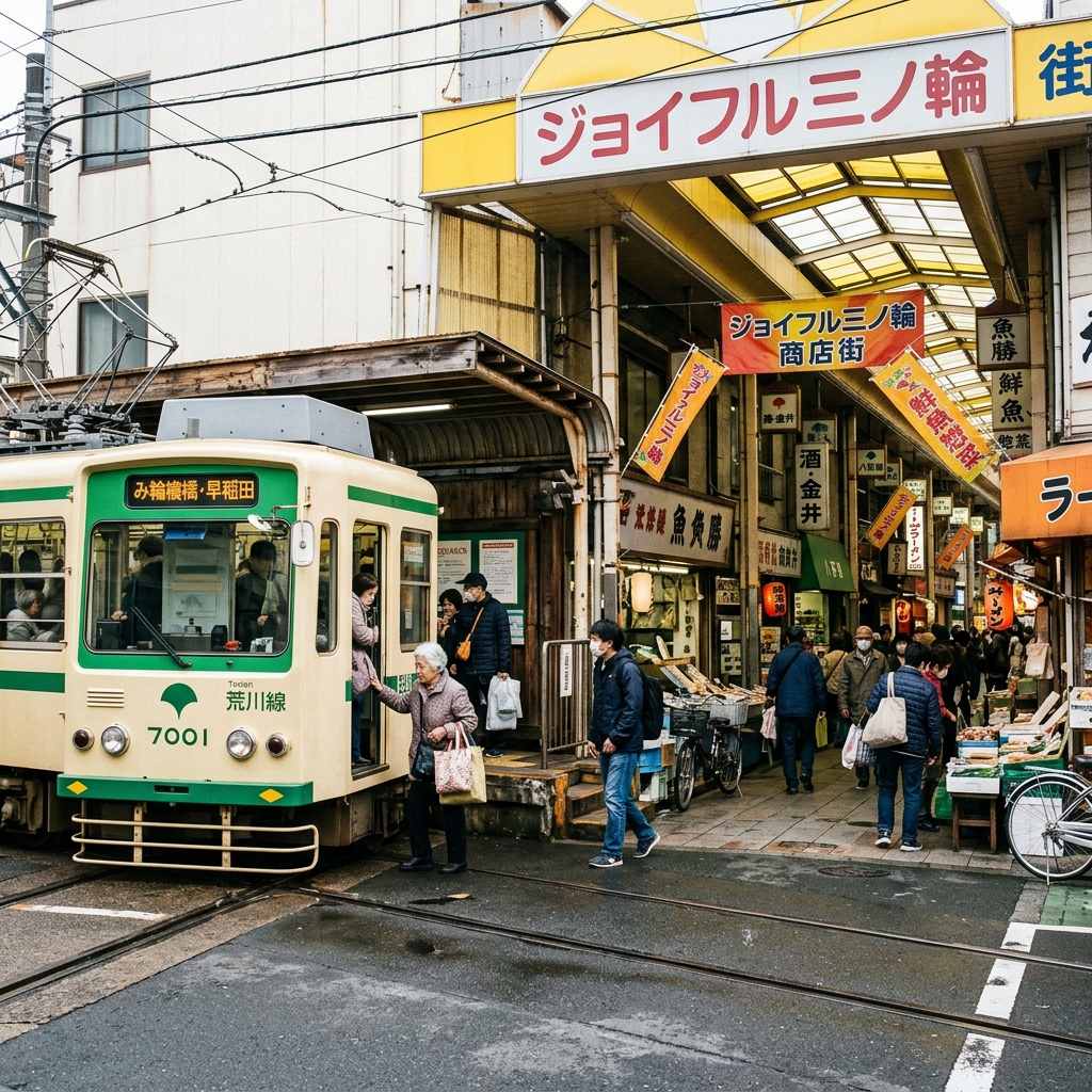 三ノ輪：都電荒川線に揺られて訪ねる、下町情緒あふれるジョイフル三ノ輪