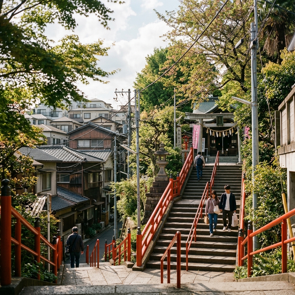 四谷：『君の名は。』の聖地、須賀神社の階段と歴史ある街並みを訪ねて