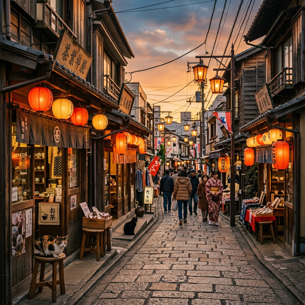 谷中銀座：夕焼けが似合うノスタルジックな商店街歩き
